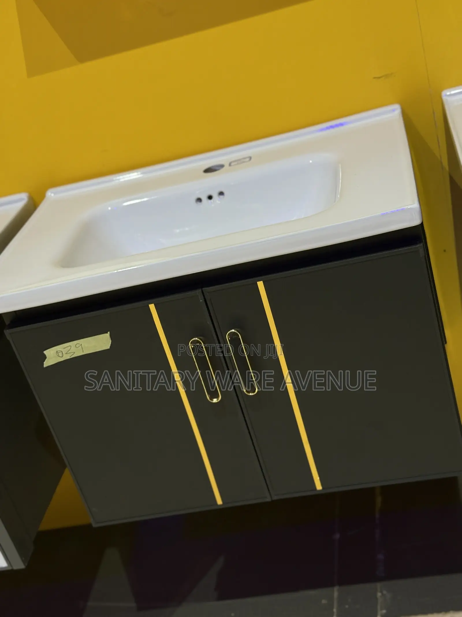 Dark Grey Cabinet - Basin - Bathroom Sink