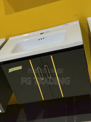 Dark Grey Cabinet - Basin - Bathroom Sink