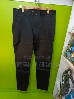 Photo - Black Zara Khaki Trousers For Everyday Comfort