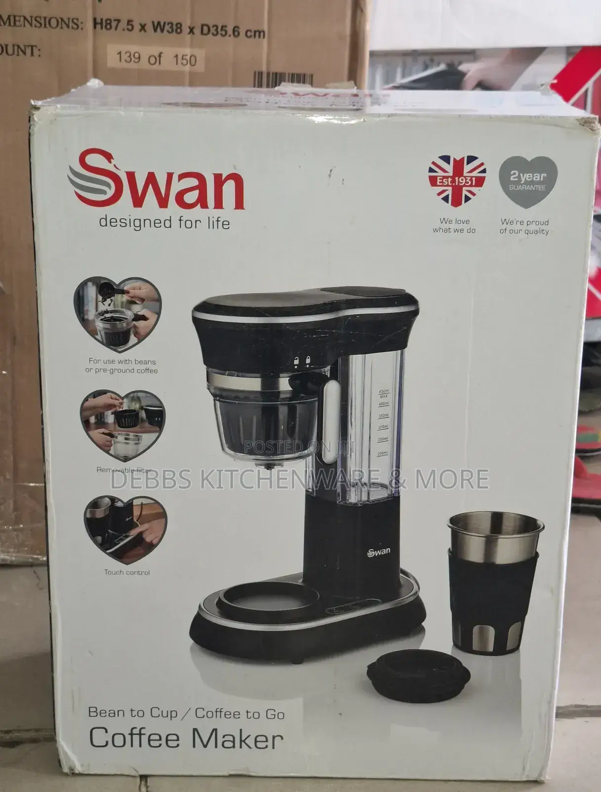 Swan Bean to Cup Coffee Maker Uk 