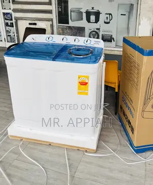 Semi-Automatic Electric Nasco 15kg Washing Machine(White)