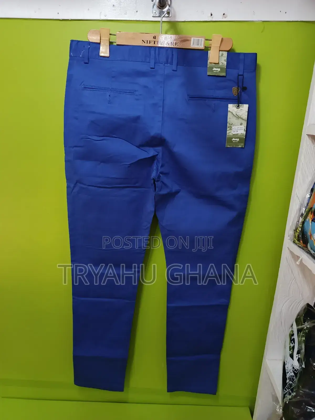 Blue Khaki Trousers For All Day Long