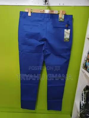 Blue Khaki Trousers For All Day Long