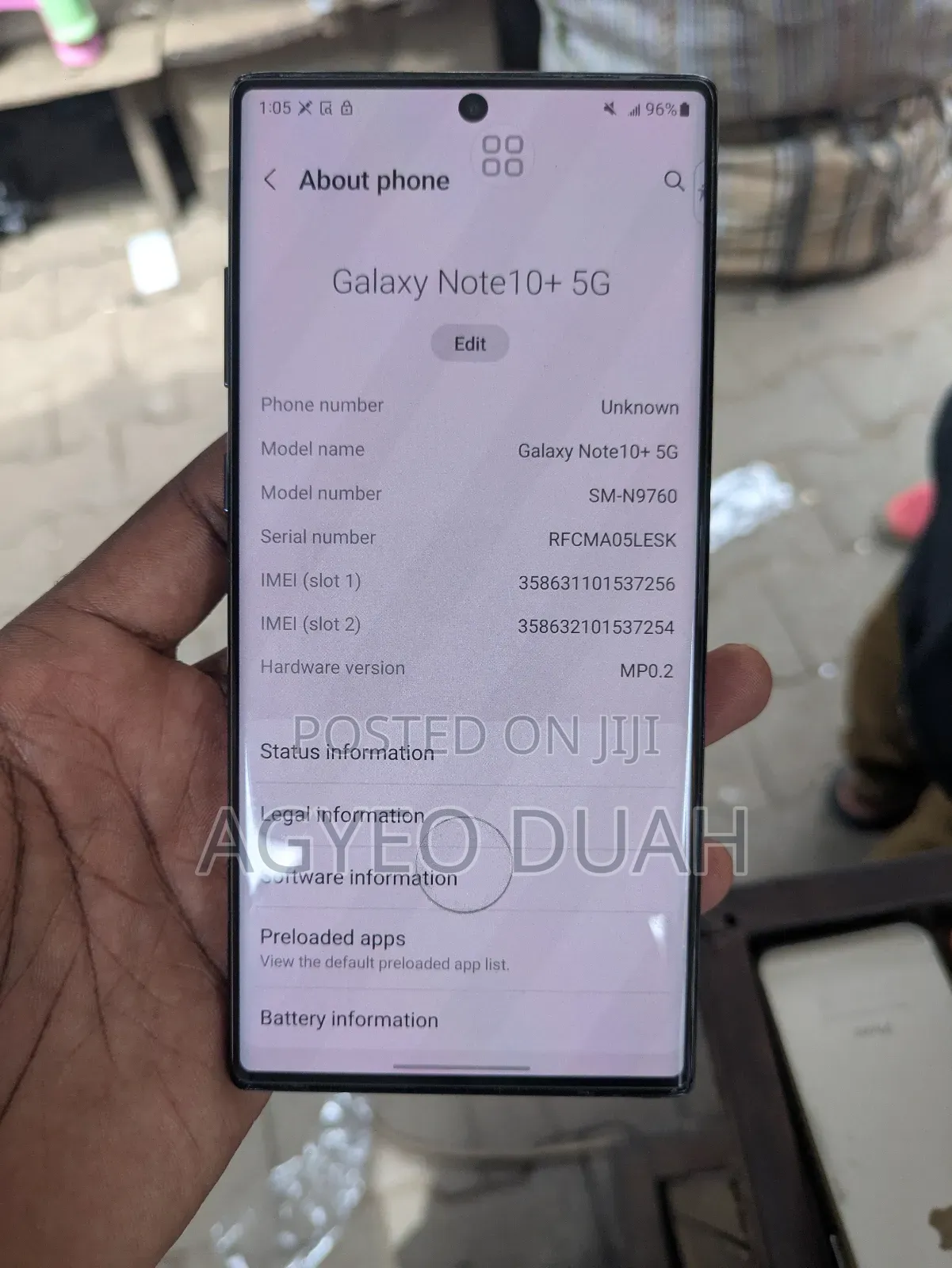 Samsung Galaxy Note 10 Plus 5G 512 GB Black