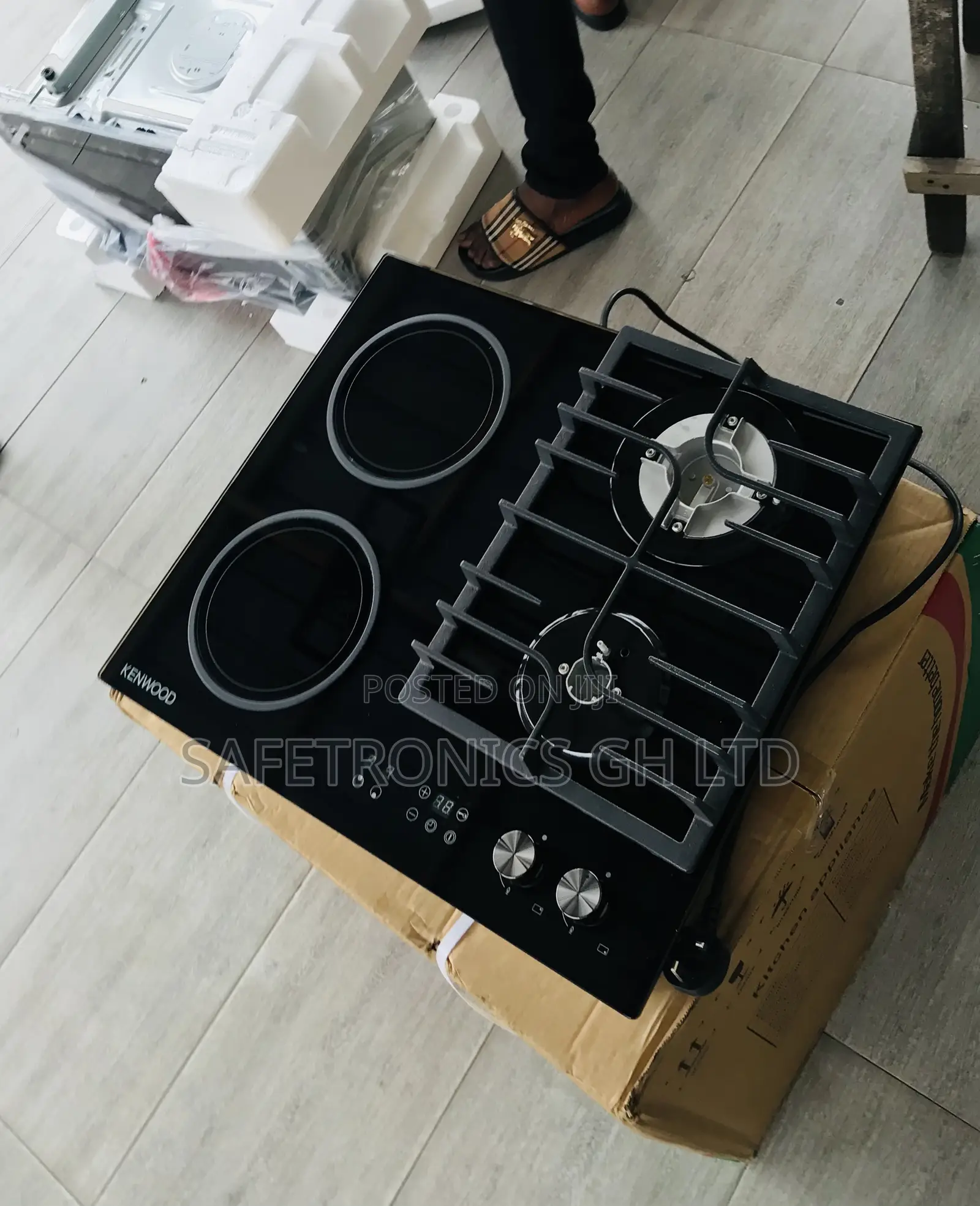 Secure Kenwood 60cm 2 Gas 2 Electric Ceramic Cooker