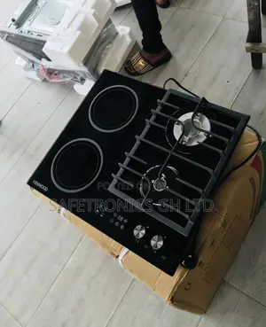 Photo - Secure Kenwood 60cm 2 Gas 2 Electric Ceramic Cooker
