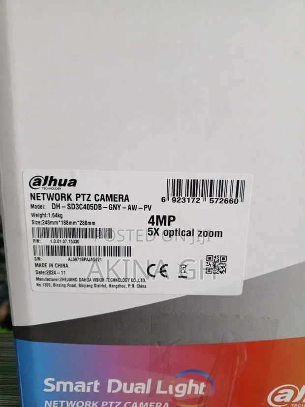 Dahua Network PTZ 5x Zoom Wifi Camera 4mp Dh-Sd3c405db-Gny-Aw-Pv 2