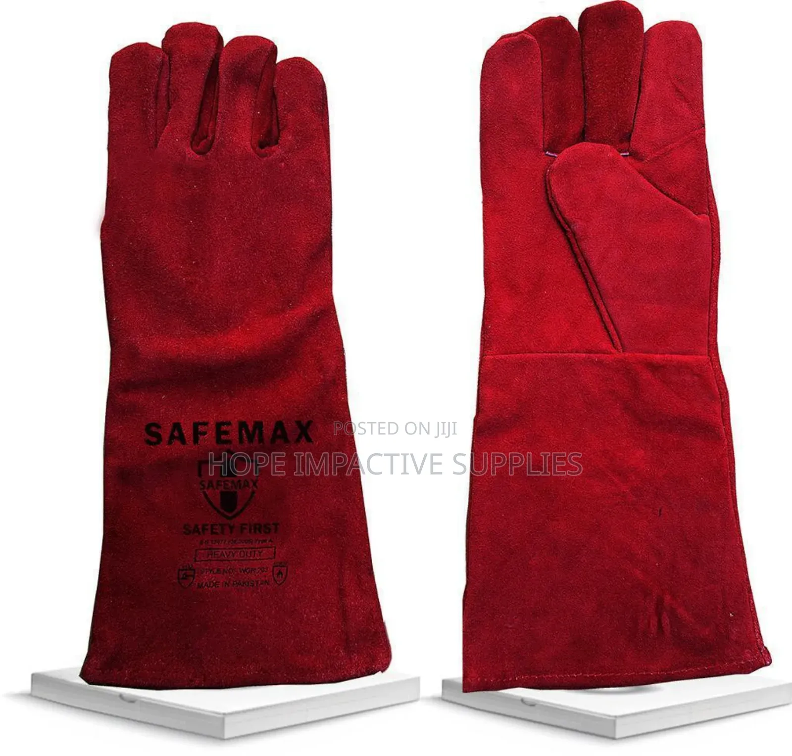 Welding Gloves - Red.