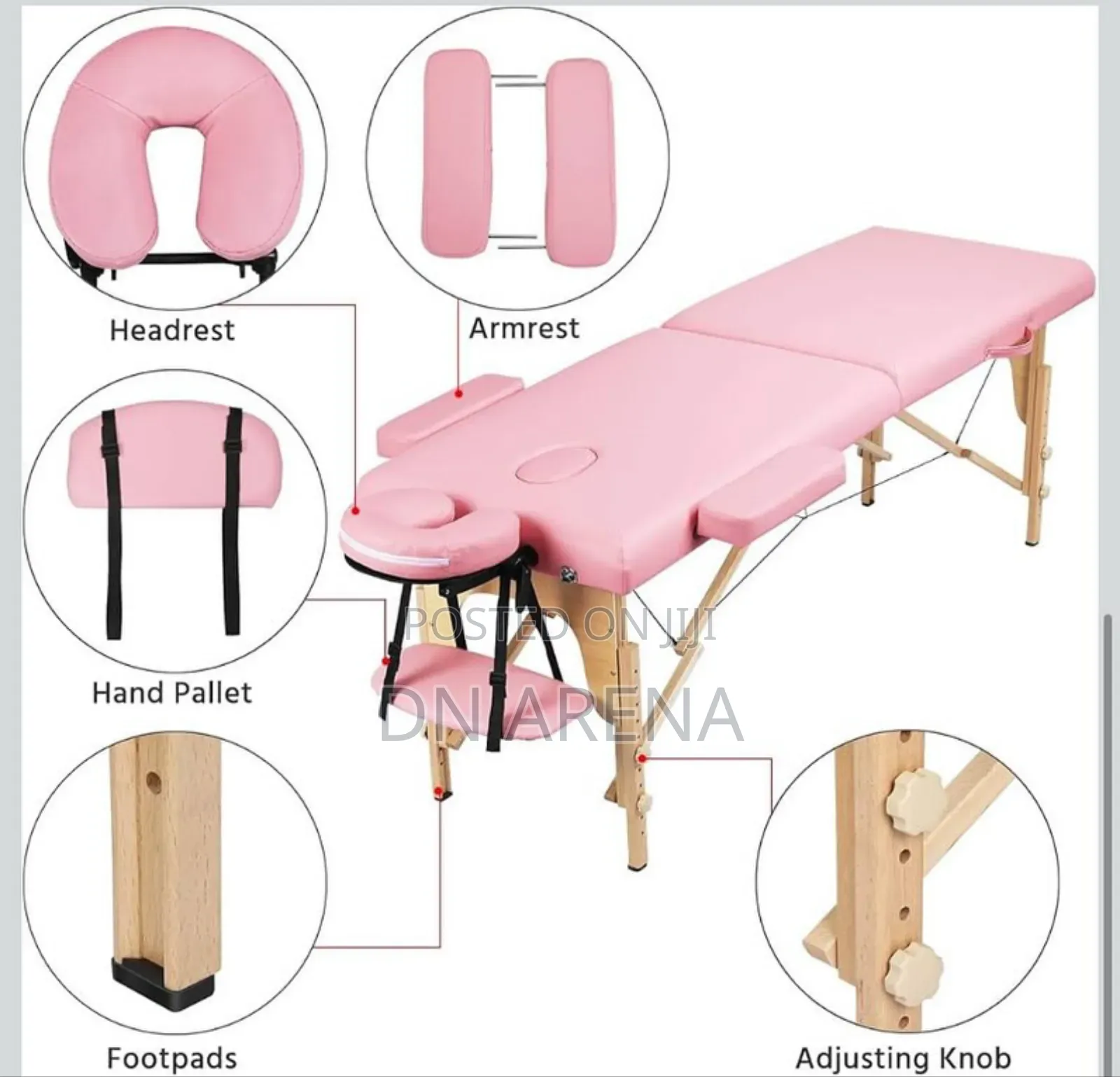 3 Section Wooden Massage / Lash Bed Foldable
