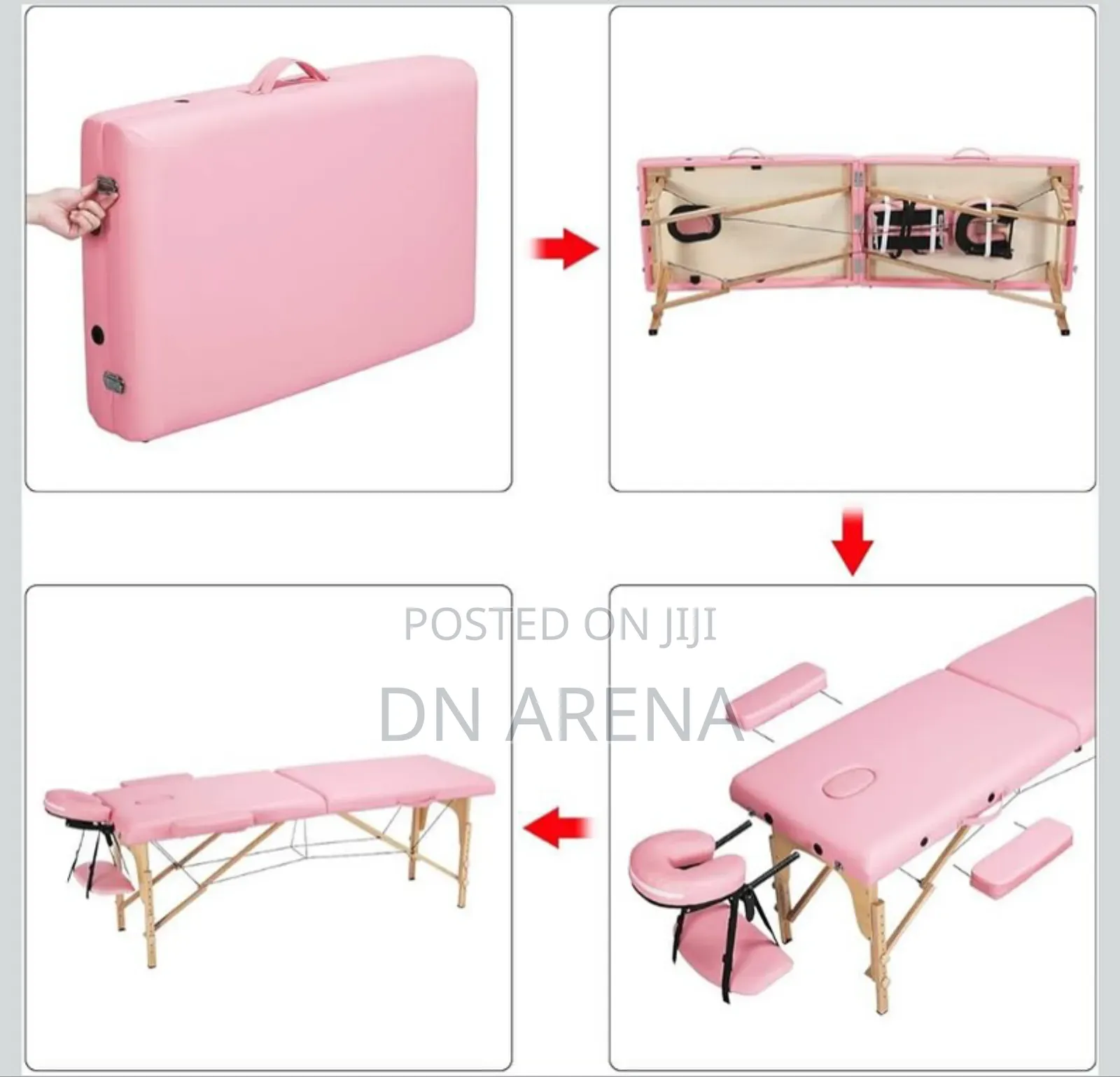 3 Section Wooden Massage / Lash Bed Foldable