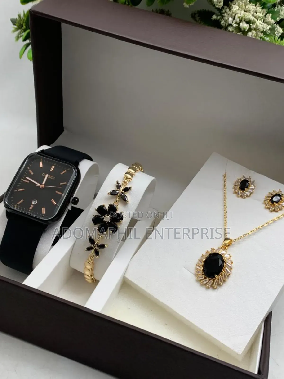 Casio Silicon Strap Ladies Set