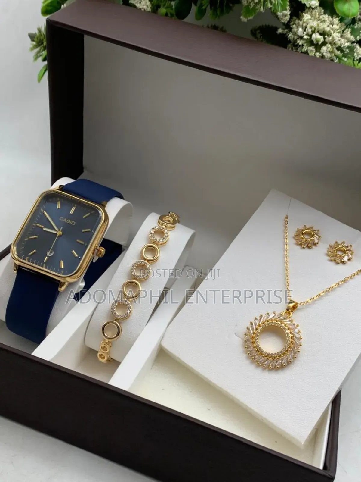 Casio Silicon Strap Ladies Set
