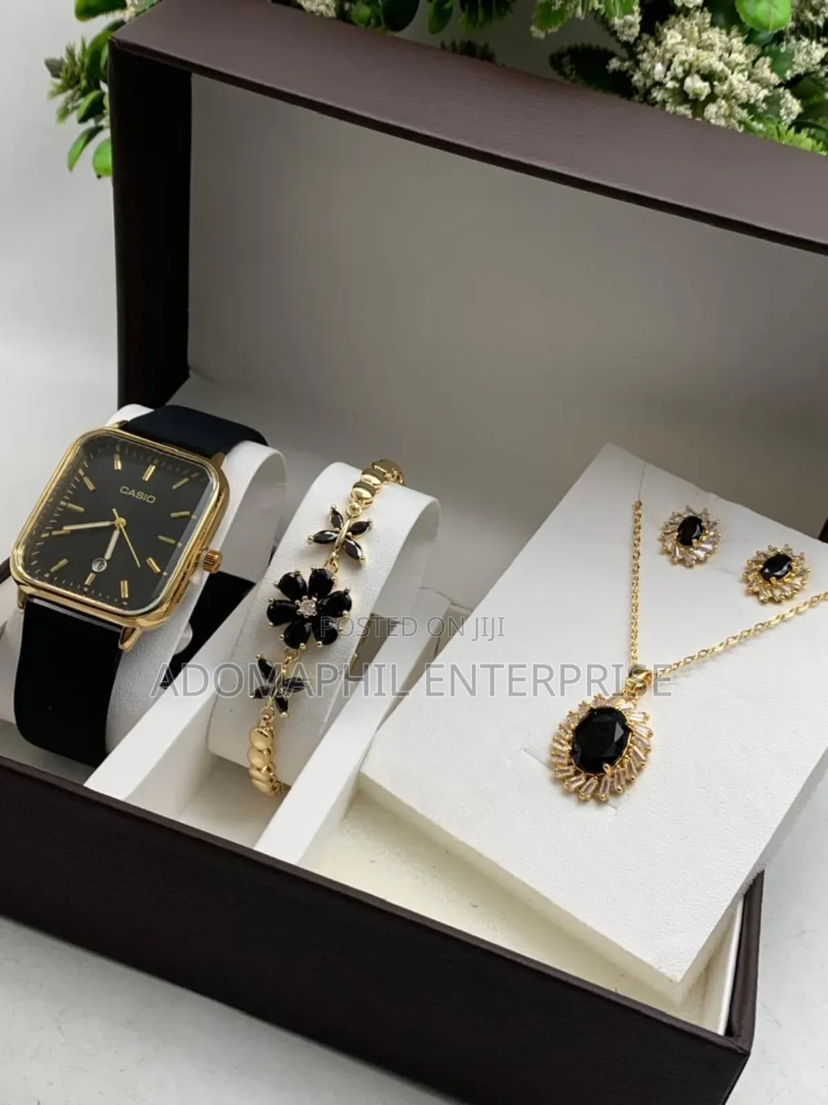 Casio Silicon Strap Ladies Set