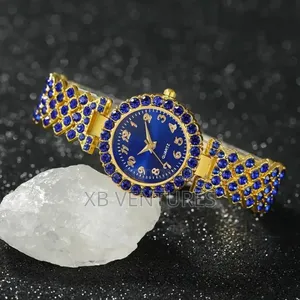 5pcs Auximax Women's Watch Necklace Jewelry Set