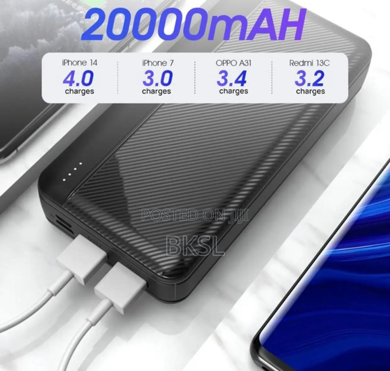 Easypie Portable Power Bank 20,000mah