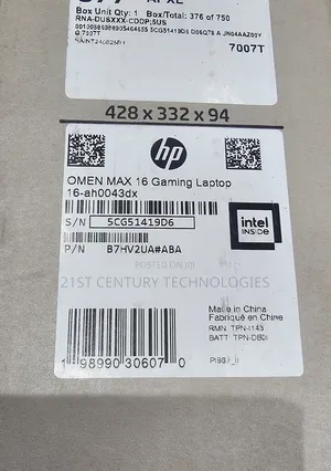 New Laptop HP Omen 16 32GB Intel Core Ultra 9 SSD 2T