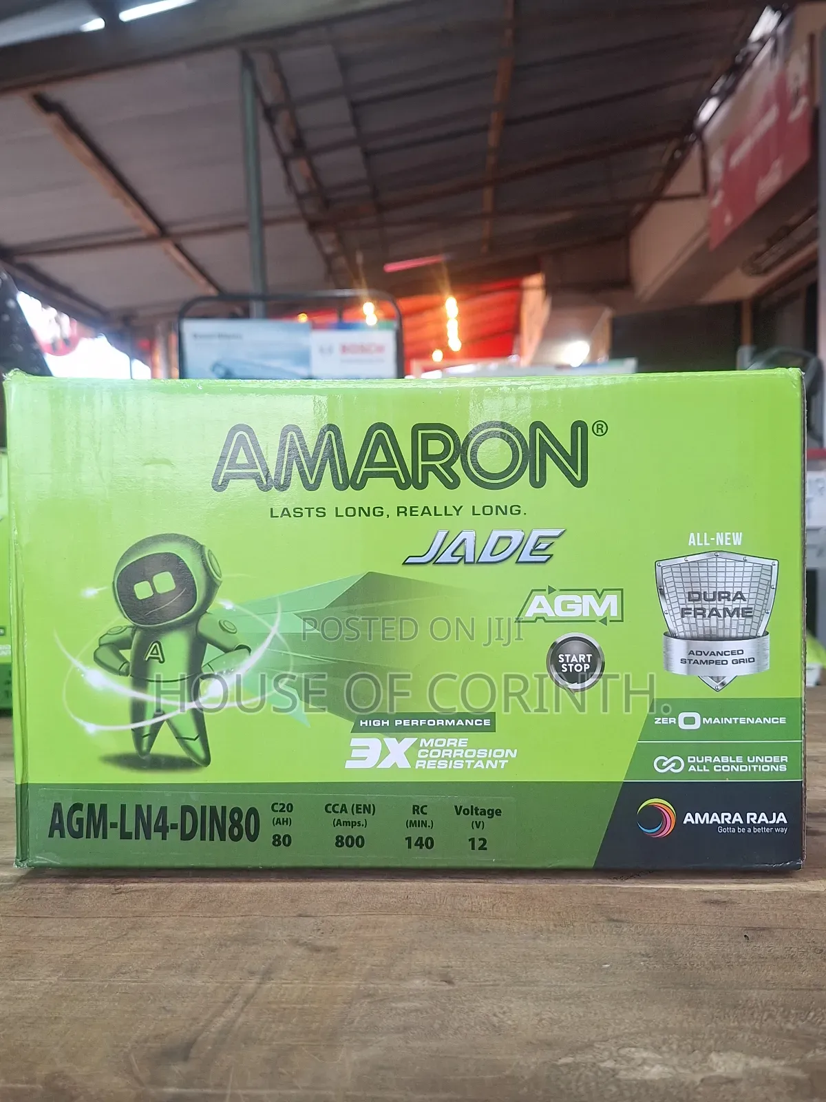 Agm Battery - Ln4 80ah Din80 17 Plates - Amaron