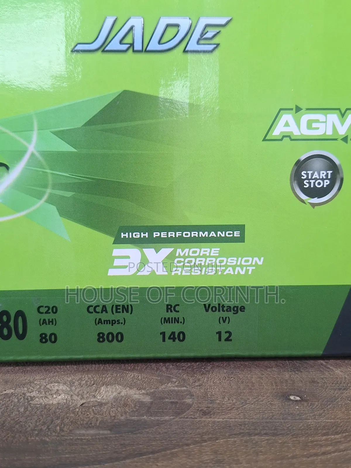 Agm Battery - Ln4 80ah Din80 17 Plates - Amaron