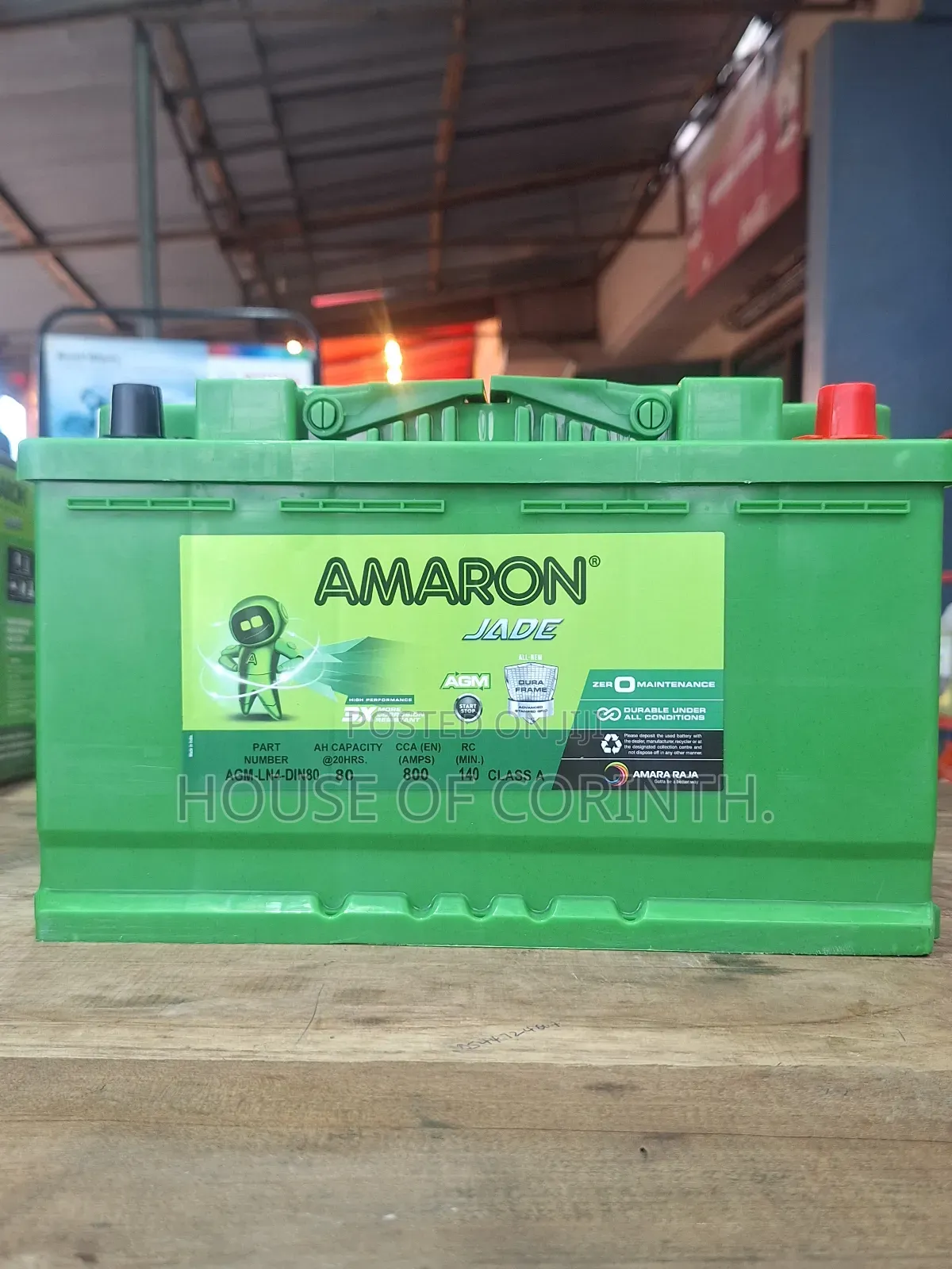 Agm Battery - Ln4 80ah Din80 17 Plates - Amaron