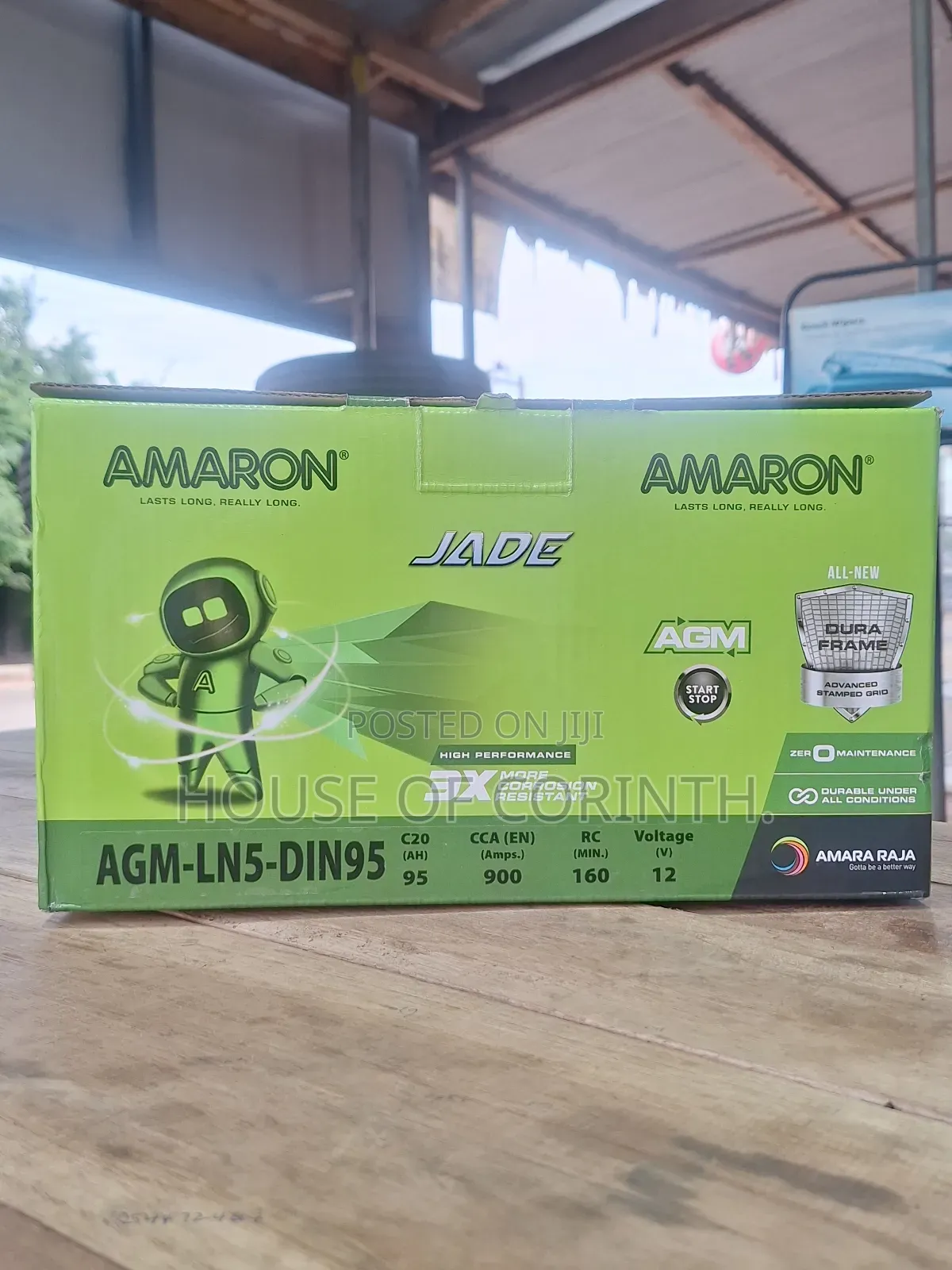 Agm Battery - Ln5 95ah, Din95 - Amaron 19 Plates (Wide)