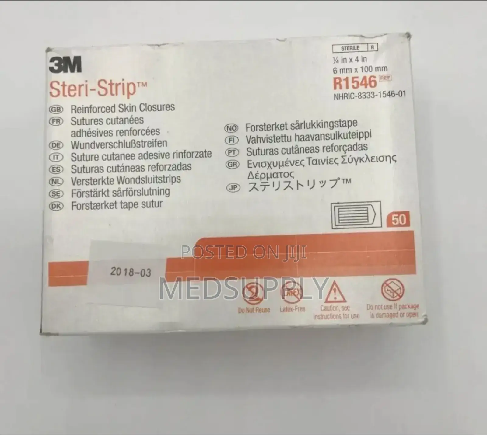 Steri-Strips Skin Closure (Per Pack of 8pcs)
