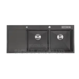 Black Double Bowl Kitchen Sink
