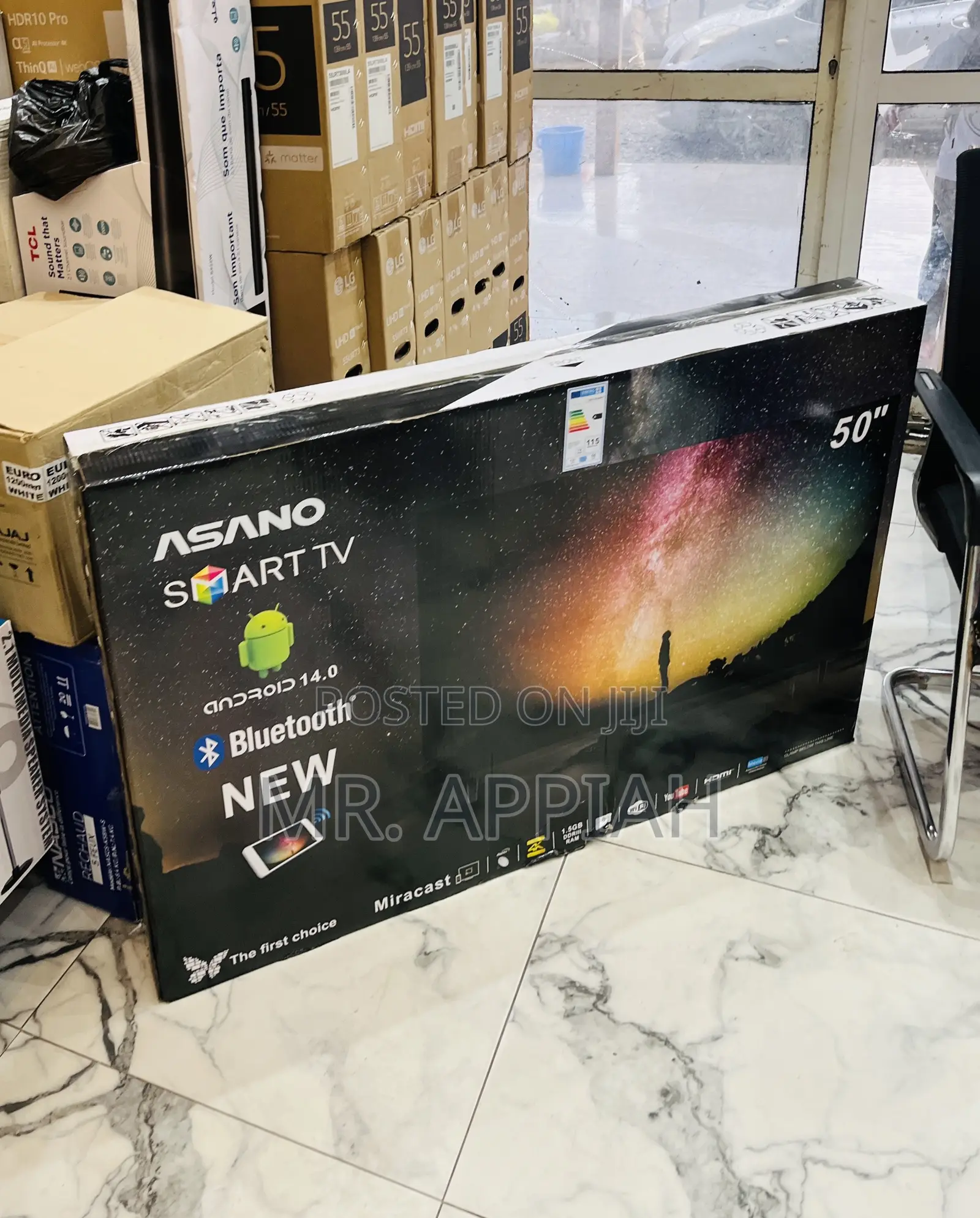 Awesome Asano 50 Inches Uhd Smart Tv(Black) 