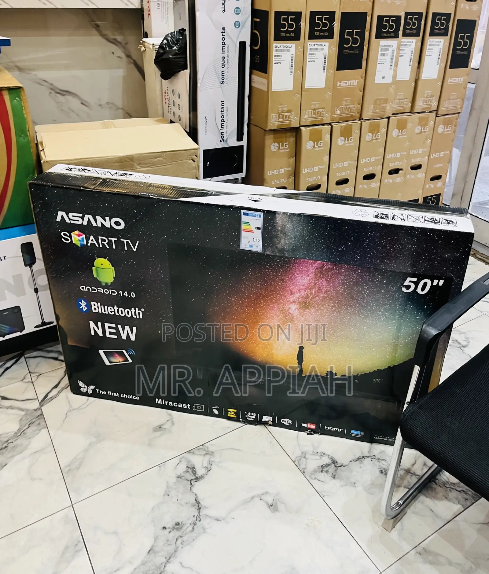 50 Inches Uhd Smart Asano Television(Black) 