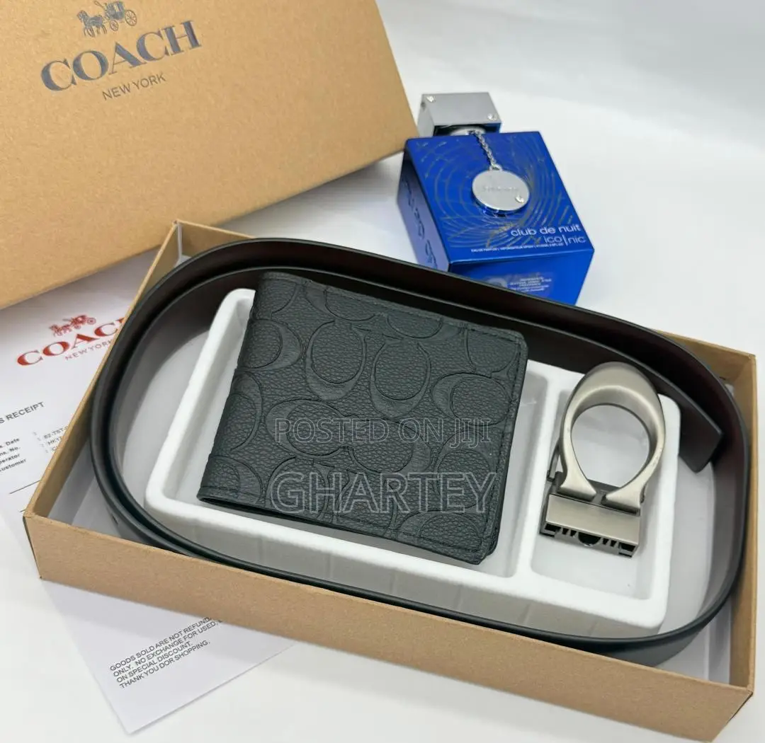 Coach Wallet Belt Combo - Reversible Wallet Combo