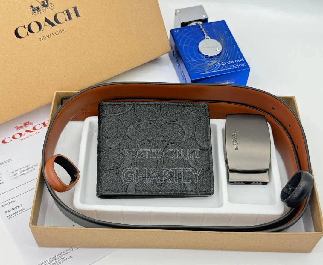 Coach Wallet Belt Combo - Reversible Wallet Combo