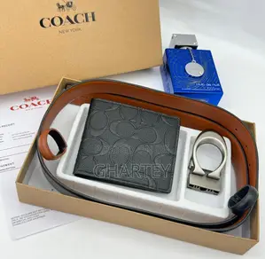 Coach Wallet Belt Combo - Reversible Wallet Combo