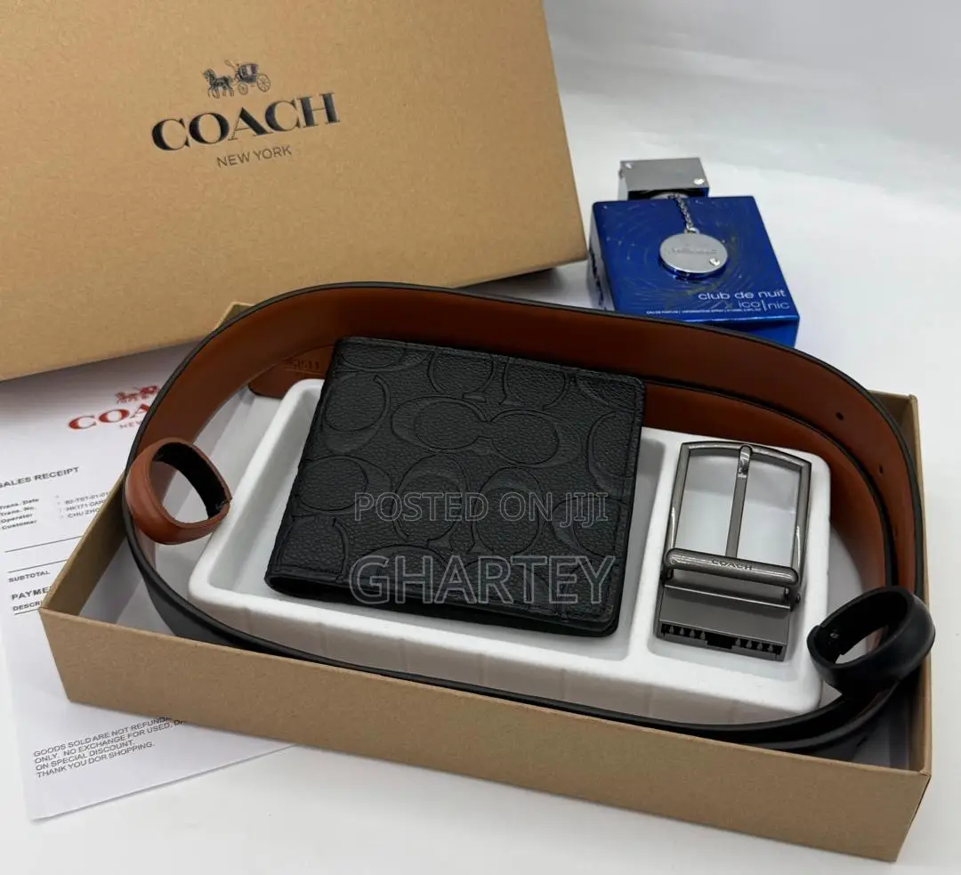 Coach Wallet Belt Combo - Reversible Wallet Combo