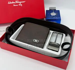 Ferragamo Wallet Reversible Belt in Black Brown