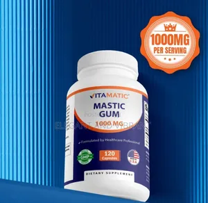 Mastic Gum 1000mg Per Serving Support Digestive Func 120caps