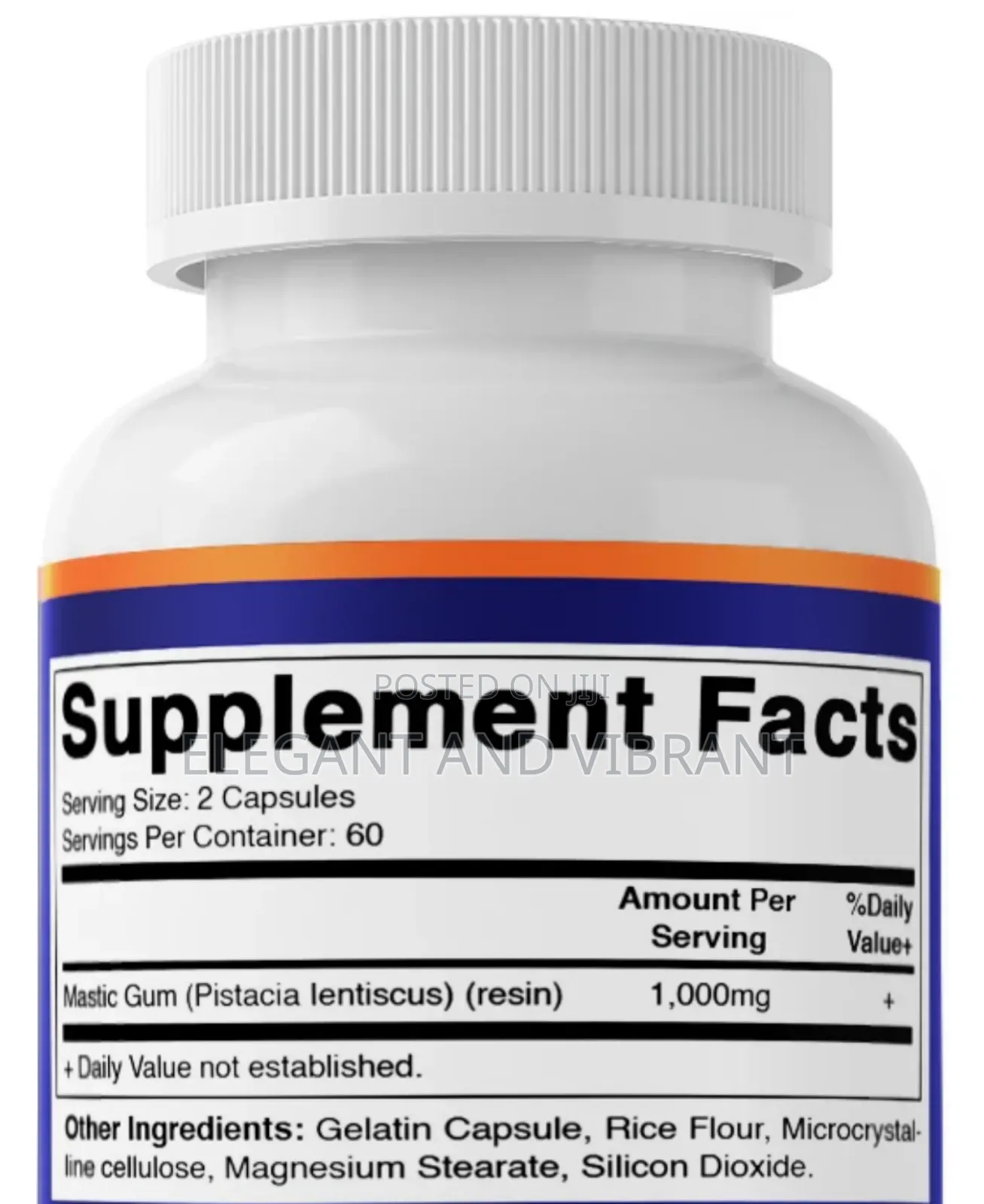 Mastic Gum 1000mg Per Serving Support Digestive Func 120caps