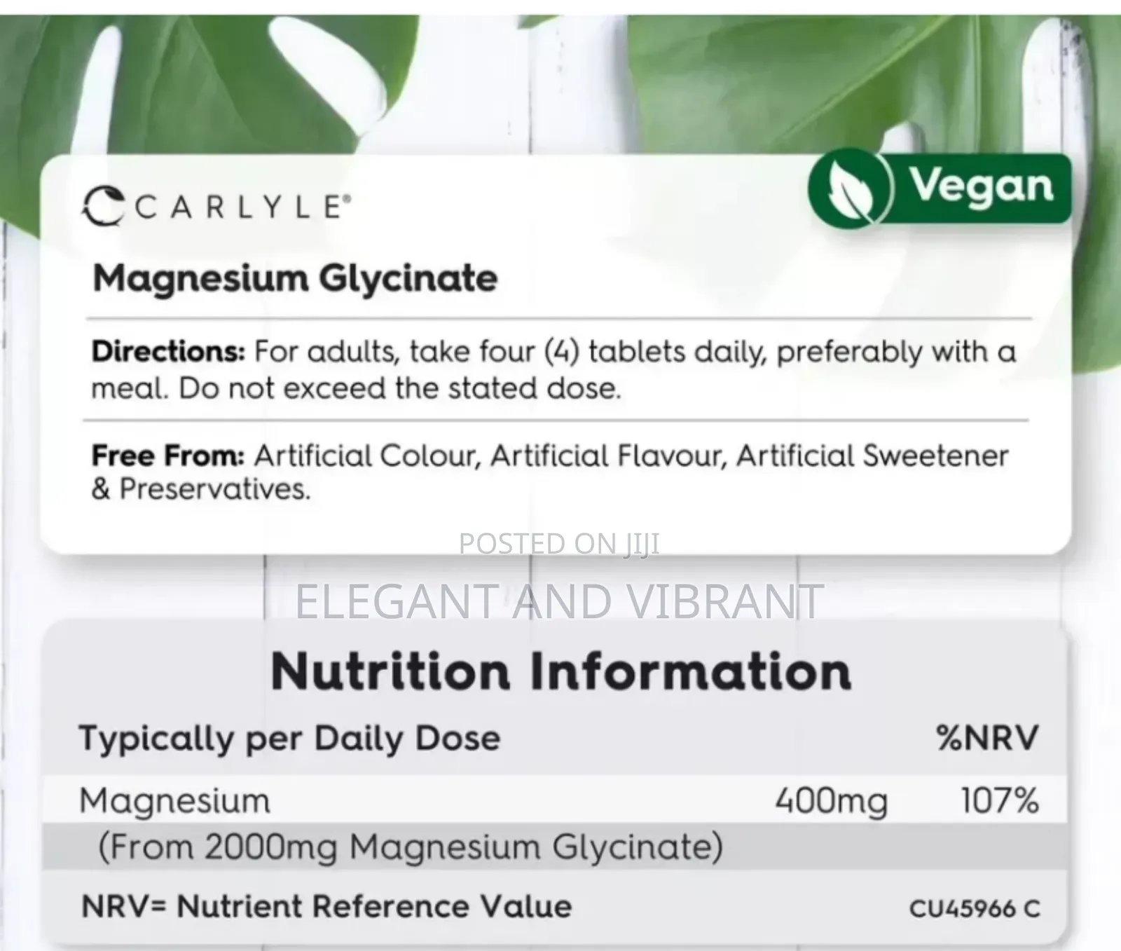 Magnesium Glycinate 2000 Mg | 150 Tablets
