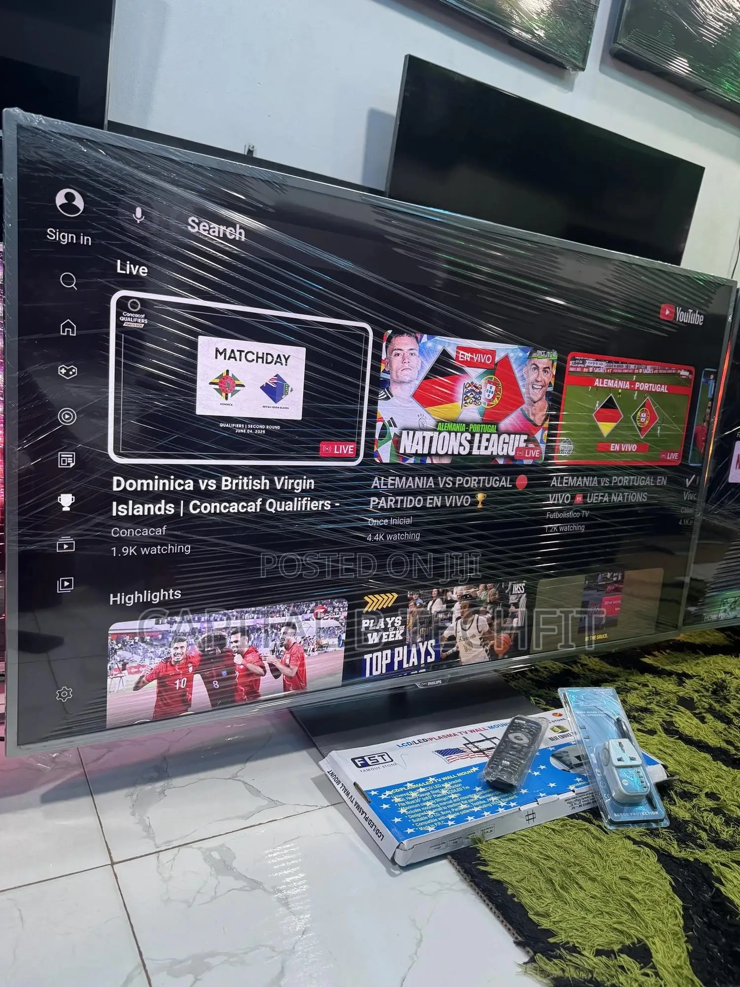 55inches Full Digital Satellite Android Uhd Led Smart Tv