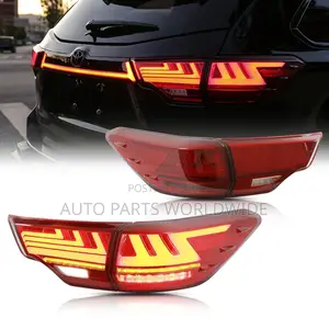 Toyota Highlander Led Tail Lights Boot Chrome 2014-2019