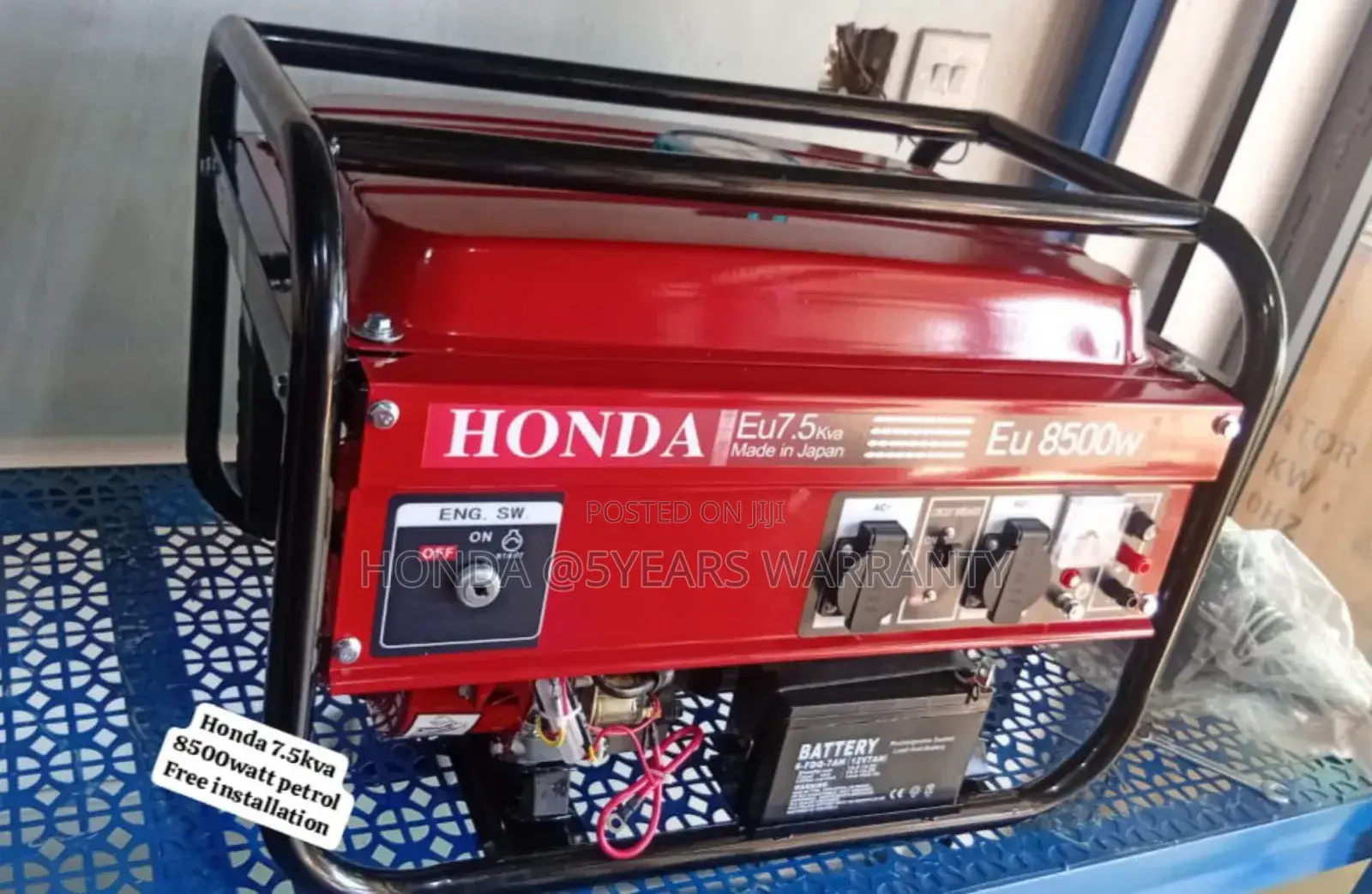 Energy for All 7.5kva 8500watt Honda Petrol Generator 7.5kva