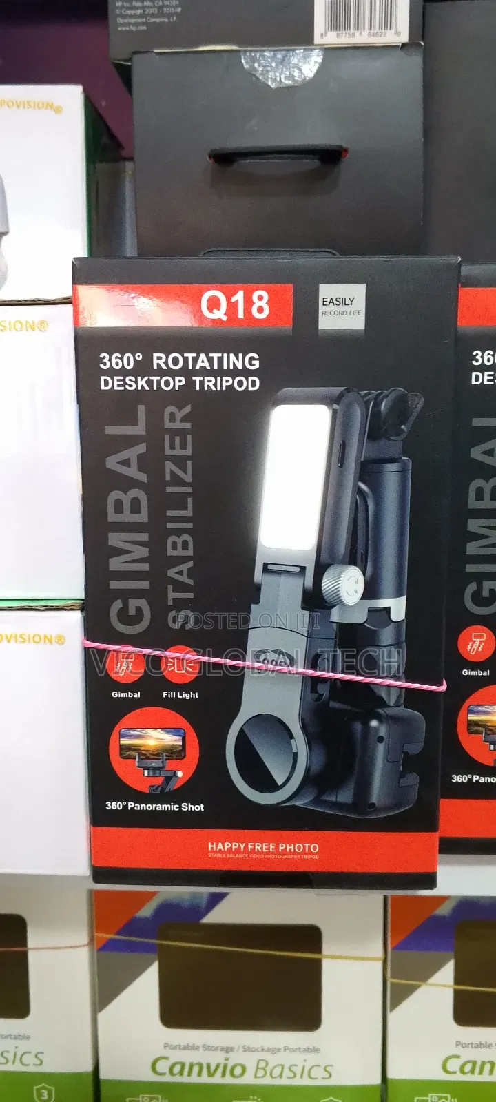 Q18 360° Rotating Desktop Tripod Gimbal Stabilizer