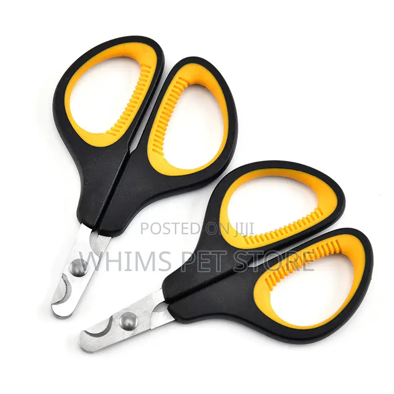 Black Yellow Pet Nail Scissors