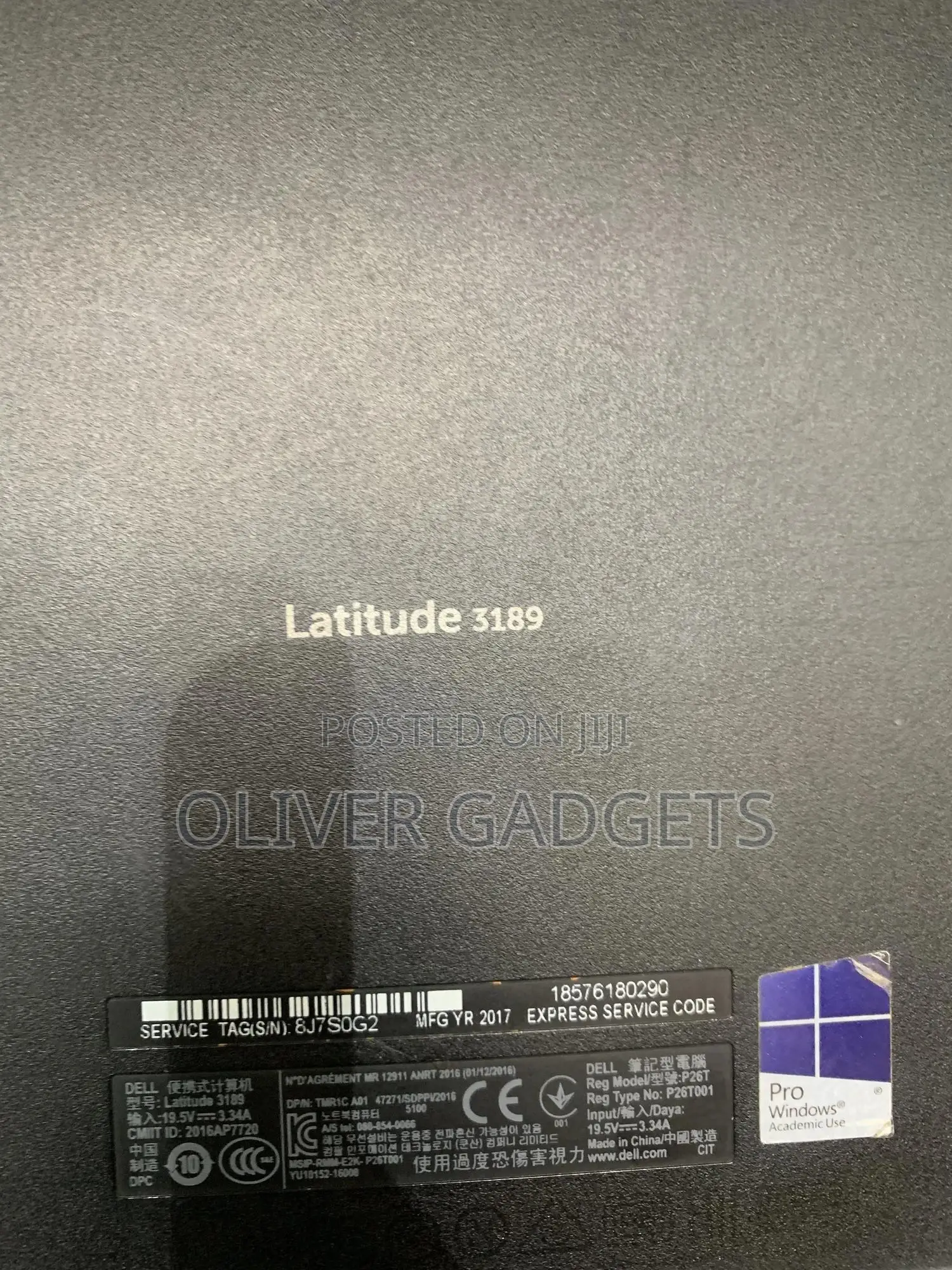 Laptop Dell Latitude 3189 8GB Intel SSD 128GB