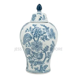 Vase With Lid Chinoiserie