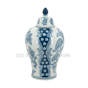 Vase With Lid Chinoiserie