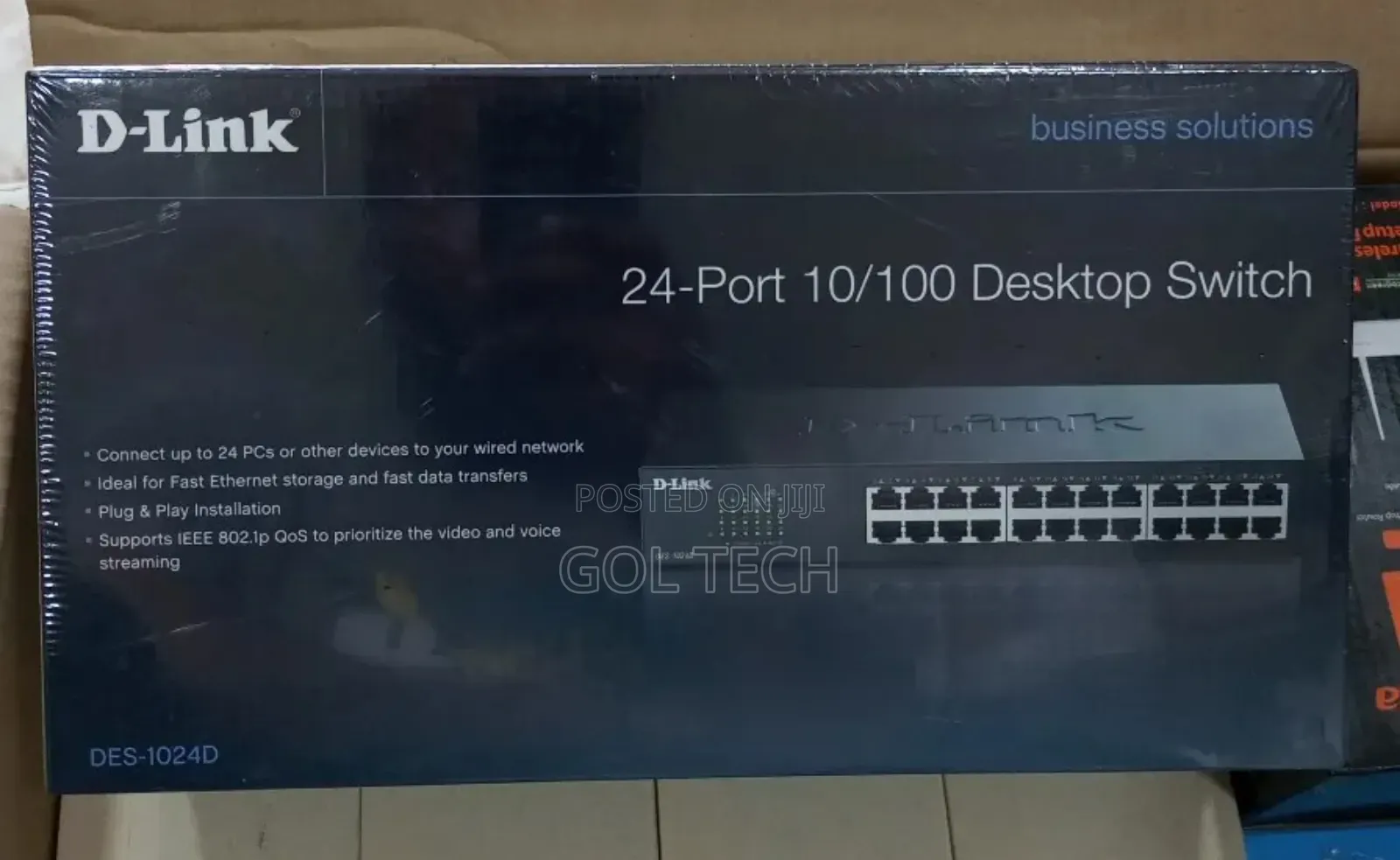 24port D-Link Desktop Switch Rack Mount Des-1024d 10/100