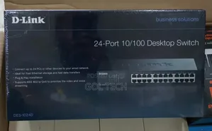 24port D-Link Desktop Switch Rack Mount Des-1024d 10/100