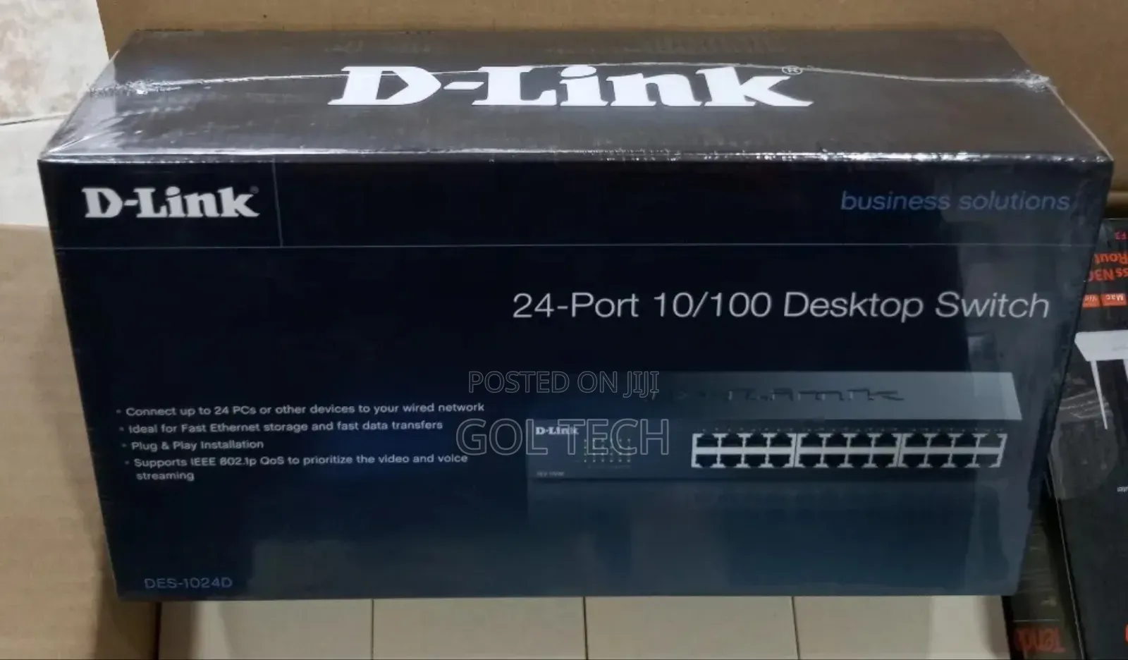 24port D-Link Desktop Switch Rack Mount Des-1024d 10/100