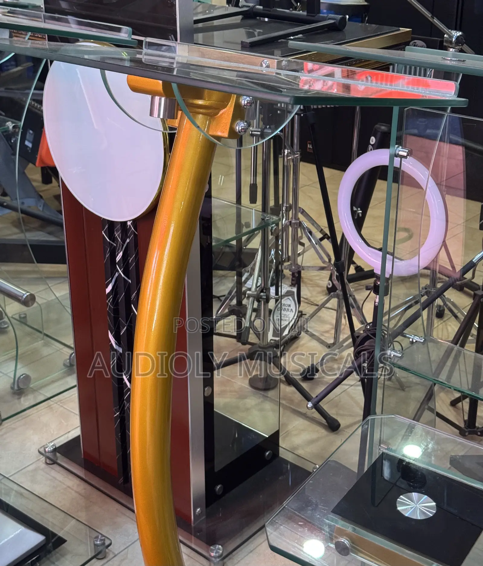 Very Classic Glass Pulpit for Churches (Two in One)