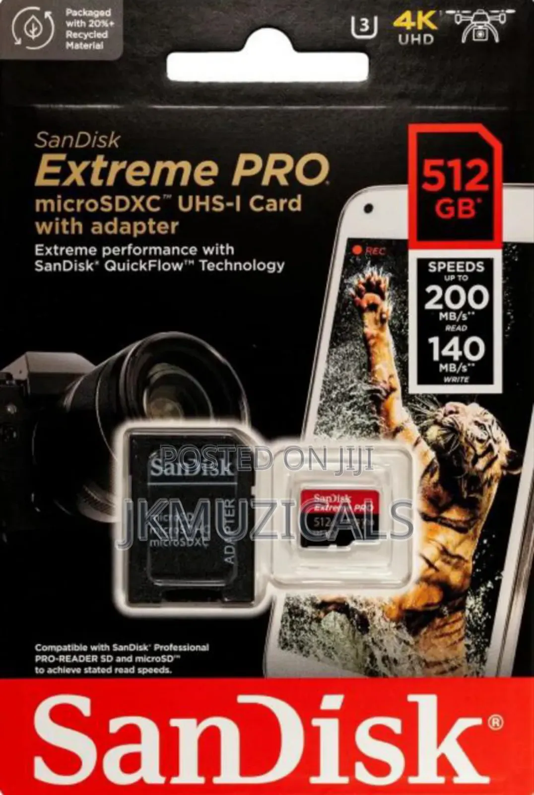 Camera Sd Card_ Sandisk Micro Sd 256gb 200mb/S_ Original Extreme Pro