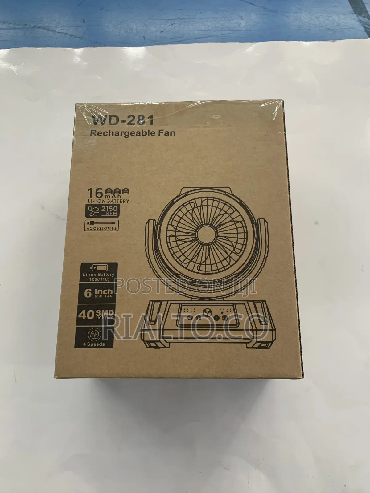 Multifunctional 16000mah Lithium Battery Rechargeable Fan